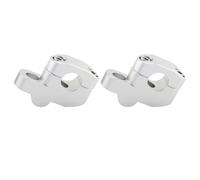 GTVRFLOKI Motorcycle 22mm 25mm 28mm Handlebar Risers Extension Back Moved Riser Universal Handlebar Clamp Mount Adapter Motorbike Upgrade Parts motorbike handlebar riser(Silver,22mm)