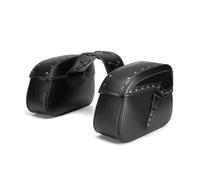 GTVRFLOKI Saddle Bags Universal Motorcycle Saddlebag Black Punk Motobike Side Trunks Cruise Double Saddle Bag for Motorcycles Touring Parts Accessories