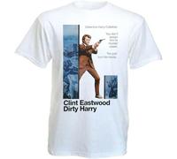 GTWFK Dirty Harry v2 T Shirt Clint Eastwood 100% Cotton White