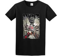 GTWFK Men's Vybz Kartel Reggae Dancehall Jamaica Weed T-Shirt Black M