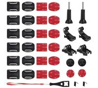 Gtwinsone Pack of 35 Action Cam Mount Adhesive for GoPro Adhesive Pads Helmet Mount Adhesive Holder Flat Curved Mounting Base with Tripod Adapter for Hero DJI Osmo Action Adhesive Pads
