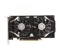GTX1050TI Graphics Card, 4G GDDR5 128Bit 1341MHz 1455MHz Core Frequency 7008MHz Video Memory Gaming Graphics Cards, HDR Image Dual Fans No Noise DP HDMI DVI Interface for PC