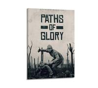 GTYATEN Paths of Glory Poster Wall Art Canvas Aesthetic Music And Movies Decorative Painting for Living Room Bed Room 08x12inch(20x30cm) Frame-style