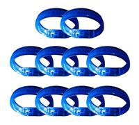 GTYLF 10Pcs LED Light Up Wristband Accessory Glowing LED Bracelets Soft Wristband Party Supplies Nightlifes Accessories Celebration Glowing Bangle