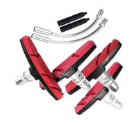 GTYLF 2 Pair Bicycles Brake Pad Cycling Brake Mount Pad Shoe Block with Bend Pipe & Rubber Sleeve Mountain Bike Block Bike Wheel