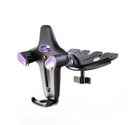 GTYLF 360 Degree Rotatable Car Phone Mount for Compact Disc Slot Vibrations Resistant Silicone Pad Secures 4 to 7 Inch Mobile Devices Vehicle Phone Mount