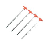 GTYLF 4lots Tent Pegs Beach Tent Pegs Canopies Stake Spirals Durablility Stakes for Picnics and Outdoor Activity Metal