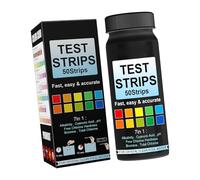 GTYLF 7In 1 Pool Water Tests Strips for Chlorine Hardness Cyanuric Acid with 50 Strips Accurate Result for Swim Pool Integrated Tests Tape