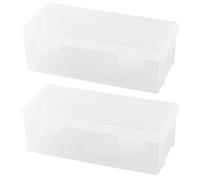 GTYLF Capacity Pencil Case Clear Hard Pencil Box Colored Organiser for Marker Paint Brush 19x9x6cm Portable Oil Pastel Storage Organiser