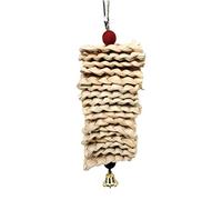 GTYLF Chew Toy Colored Wooden Beads Corn Husks Entertainment Toys for Small Birds Macaws for Parrots Block Toys