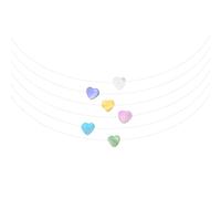 GTYLF Colorful Heart Dopamines Necklace Adjustable Shells Pieces for Unique Trendy Women Ladies Fashion Accessory Party Accessory