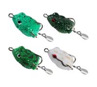 GTYLF Dense Thin Frogs Molded Fishing Attract Realistic Bounds Natural Game Copy Twelve Hundred Various Water Conditions Realistic Frogs Lure Allurement