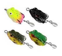 GTYLF Dense Thin Frogs Molded Fishing Attract Realistic Bounds Natural Game Copy Twelve Hundred Various Water Conditions Realistic Frogs Lure Allurement