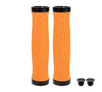 GTYLF Handle Grips for Daily Commuting TPE Pair with Anti Slip Web Pattern, Secure Fit, End Plugs, Easy Setup Cycling Handle Grips City Commute Grip Pair Anti Slip Pattern Tpe Hand Comfort Worn End