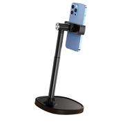 GTYLF Hands Available Phone Stand for Desk with Head Liftable Column and Stable Base for Work Study Entertainment Smartphone Stand Desk Mount Device Holder Video Creation Hands Available Viewing Live