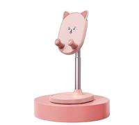 GTYLF Height Adjustable Phone Stand, Cute Desktop Holder for Comfortable Viewing, Live Streaming and Online Classes Desktop Phone Holder Adjustable Tablet Stand Device Mount Video Call Streaming