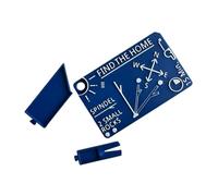 GTYLF Manual Direction Finding Card, Hiking Trip Compact ABS Outdoor Guide with Carry Hole, Backpack Utility Manual Navigation Card Camping Direction Guide Pocket Orientation Aid Hiking Wayfinding