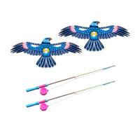 GTYLF Park Flying Toy Set with Rod-and-Line Control, 2 Pack Kite Play for Families in Open Fields and Yard Areas Together Park Flying Toy Set with Rod-and-Line Control