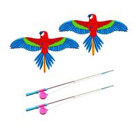 GTYLF Park Flying Toy Set with Rod-and-Line Control, 2 Pack Kite Play for Families in Open Fields and Yard Areas Together Park Flying Toy Set with Rod-and-Line Control