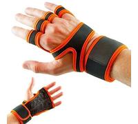 GTYLF Powerlifting Workout Glove Gym Workout Glove Lifting Grips Pull Up Grips Pads Lifting Sweat Proof Pad with 4 Finger-Loop Weight Weightlifting Hand