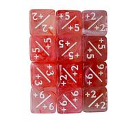 GTYLF Rolling Game Dices Set 16mm Acrylic Symbol Number Cubes, 25Pcs Tabletop Classroom Activity Cubes for Group Use