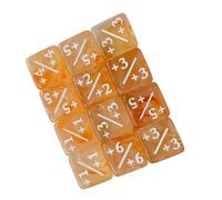 GTYLF Rolling Game Dices Set 16mm Acrylic Symbol Number Cubes, 25Pcs Tabletop Classroom Activity Cubes for Group Use