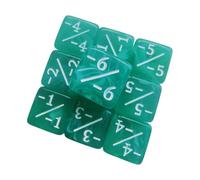 GTYLF Rolling Game Dices Set 16mm Acrylic Symbol Number Cubes, 25Pcs Tabletop Classroom Activity Cubes for Group Use