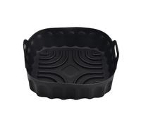 GTYLF Second Generation Air Baking Tray Silicone Air Folding Square Barbecue Tray for Pizza Fried Chicken Silicone Pad Basket