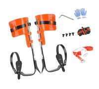 GTYLF Steel Tree Climbing Spurs for Fruit Picking Adjustable Climbing Spikes with Calf, Bark Hold, Outdoor Work Setup Field Tree Spurs Irons Fruit Picking Access Bark Grip Steel Calf Spur