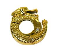 GTYLF Steering Hook Alloy Scooter Holder with Circular Clamp Design, Compact Dragon Shape Rack for Bag Bottle Strap Motorcycle Helmets Hook
