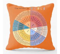 GTYNU Wheel of Emotions Feelings Throw Pillow Covers 18x18，The Wheel of Feels Pillowcases Decor for Bed Couch Sofa Therapy Office Living Room Cushion Covers Counselor Physical Therapist Gifts（Croci）