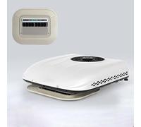 Gtzly 12V DC Air Conditioner, Ultra-Thin Roof Air Conditioner, Automatic Air Swing, Removable Filter, for Off-Road Vehicles, Pickups, Motor Homes, Trucks(Bianco)