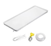 Gtzly Condensate Drain Pan Plastic Drip Tray, Universal Air Conditioner Drip Pan with Drain Tubing, Air Conditioner Indoor/Outdoor Unit Water Collecting and Drainage Pan (Size : 91.5x45cm/36x18in)