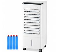 Gtzly Portable Evaporative Air Cooler with 9L Tank, 75W Energy Saving Swamp Cooler, 3-Speed, Remote Control for Bedroom, Kitchen & Home Use