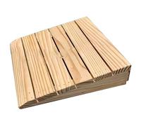 Gtzly Solid Wood Curb Ramps, 7-15 cm Rise Portable Non-Slip Threshold Ramps For Garage, Patio Door Shed, Loading Dock, Driveway Wheelchair Sidewalk (Size : 30x30.8x12cm/12x12x4.7in)