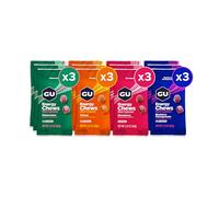 GU Energy Chews, Variety Pack 12 x 60g - 90 Calorie Energy Gummies with Carbohydrates, BCAAs and Electrolytes - Pre-Workout Fuel for Running, Cycling, Triathlon and Endurance Sports