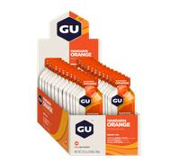 GU Energy Gel with Caffeine 24x32g - Mandarin Orange, Boost Your Running & Training Performance