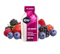 GU Energy Gel with Caffeine (Tri-Berry) - Boost Your Endurance for Long Runs and Races