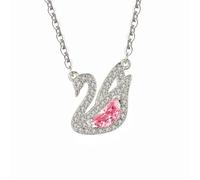 Gu Feng pink zircon white swan pendant necklace fashion clavicle chain