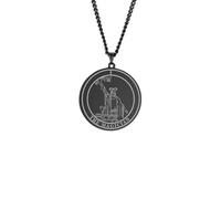 Gu Feng Punk medallion THE MAGICIAN tarot pendant necklace