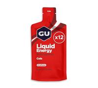 GU Liquid Energy Gels, Cola 12 Pack - 95 Calorie Energy Gel with Carbohydrates, Caffeine, BCAAs and Electrolytes - Pre-Workout Fuel for Running, Cycling, Triathlon and Endurance Sports