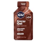 GU Chocolate Outrage Flavour Energy Gels - Pack of 24