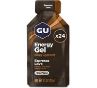 GU Original Energy Gels, Espresso Love 24 Pack - 100 Calorie Energy Gel with Ca