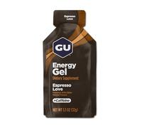 GU Energy Gel Espresso Love, GU Naturally Flavored Sports Gel with Caffeinated On-The-Go, Energy Gels 24 Pack Espresso Love Flavour for Cycling and Marathon, Sports Nutrition with Electrolytes
