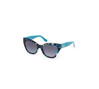 Gu00204 87P Cat-eye Sunglasses, female, Guess, Sunglasses, Blue, 55 MM, Accessories 55 MM