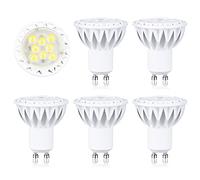 GU10 LED Bulb, 5W Cool White,600lm,Equal to 50W GU10 Halogen Spot Light Bulbs, Dimmable, 38° Beam Angle, 6 Pack