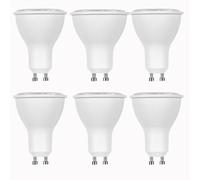 GU10 LED Bulbs 5W 7W, Long-Lasting Recessed Lighting Bulbs, 3000K Warm White & 6500K Daylight, 40W Halogen Equivalent, Non-Dimmable for Kitchen Ceiling/Home Office (6 Pack) 5W220Vwarmwhite3000K（6pack）