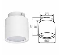 GU10 LED Ceiling Surface Mounted 3 Mode Round Cylinder Down Light Spotlight Lamp