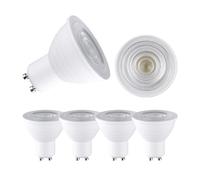 GU10 LED Lamp, 7W Dimmable Bulbs, 700lm, Replacement for 70W Halogen Bulbs, Recessed Light Swivel, AC/DC 190-260v, 120°beam angle, Pack of 5 (Color : Cool white 6500K)