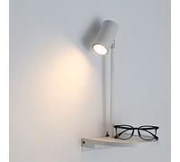 GU10 LED Switch and USB Port4000K Bedside Wall Lamp Adjustable Angle Reading Wall Light with Metal DesktopWall Lighting for Study